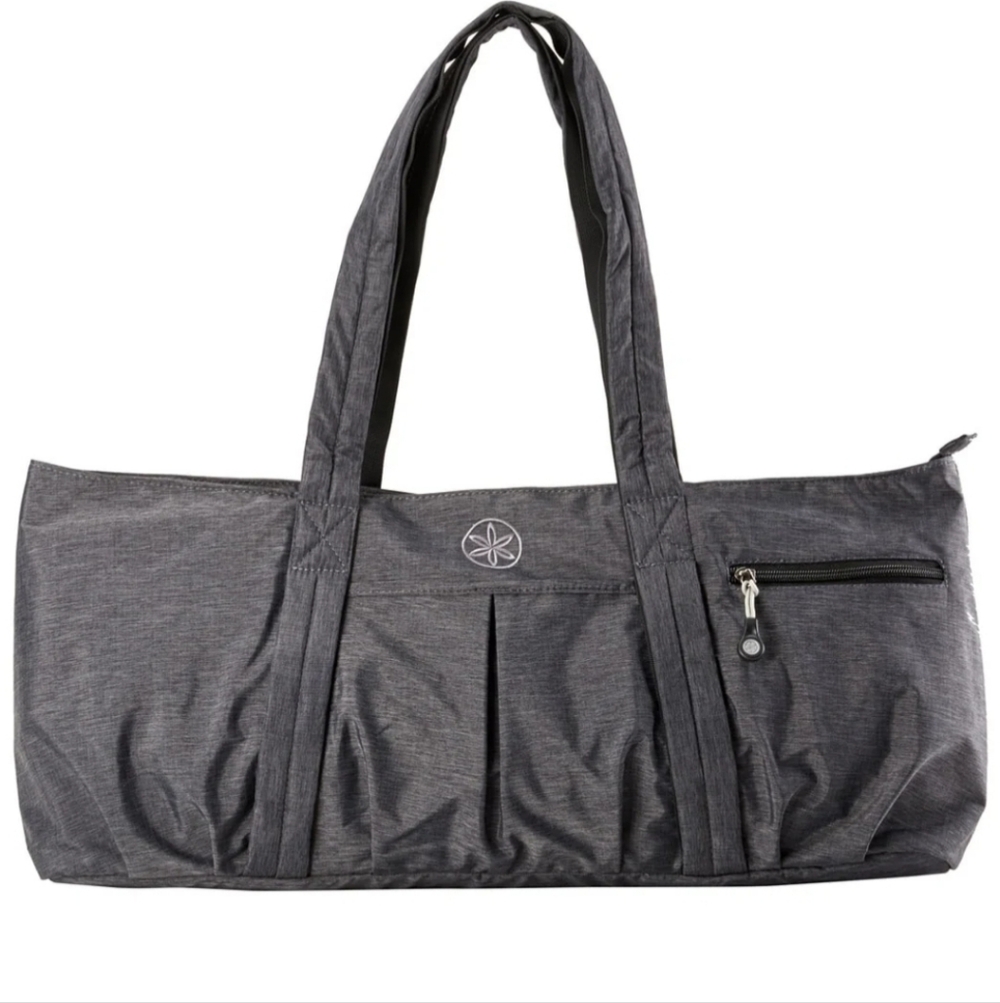 GAIAM All Day Yoga Tote, Heathered Gray & Black